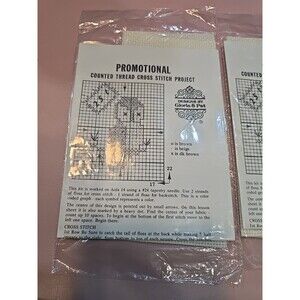 Designs Gloria and Pat Counted Cross Stitch Project Owl Promotional Vintage Pair
